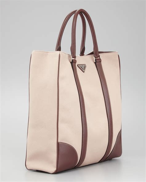 prada beige canvas bag